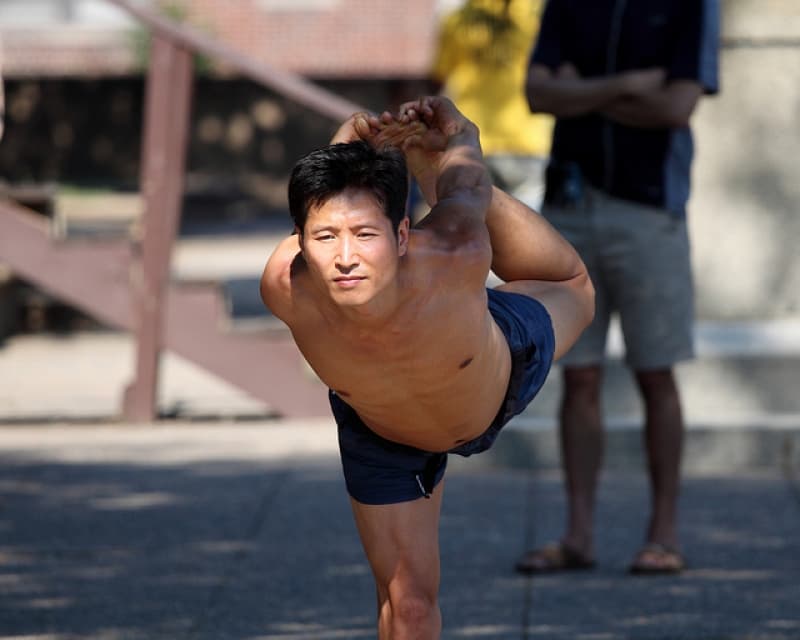 Males need to work on pecs and pelvic floor