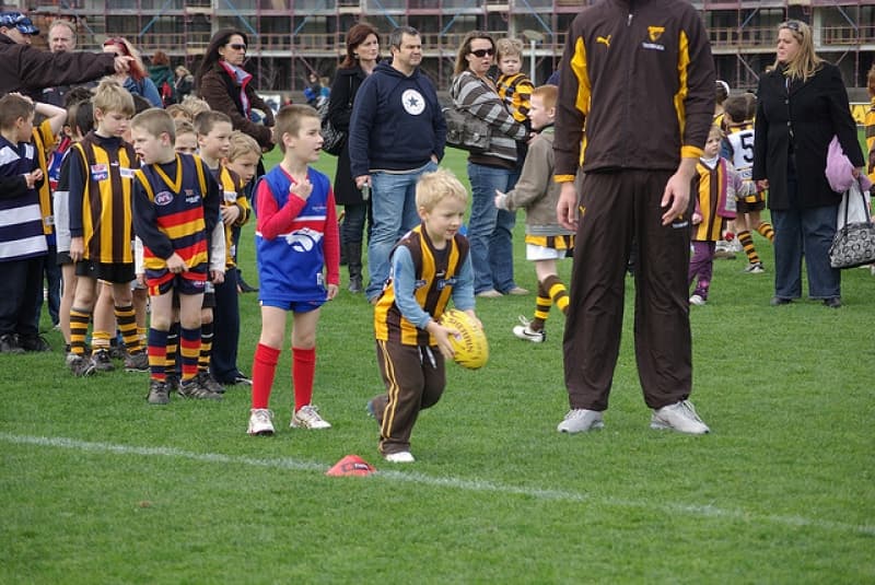 Developing young AFL players strength & skills