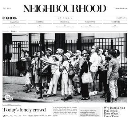Sydney’s new micro-niche newspaper: The Neighbourhood