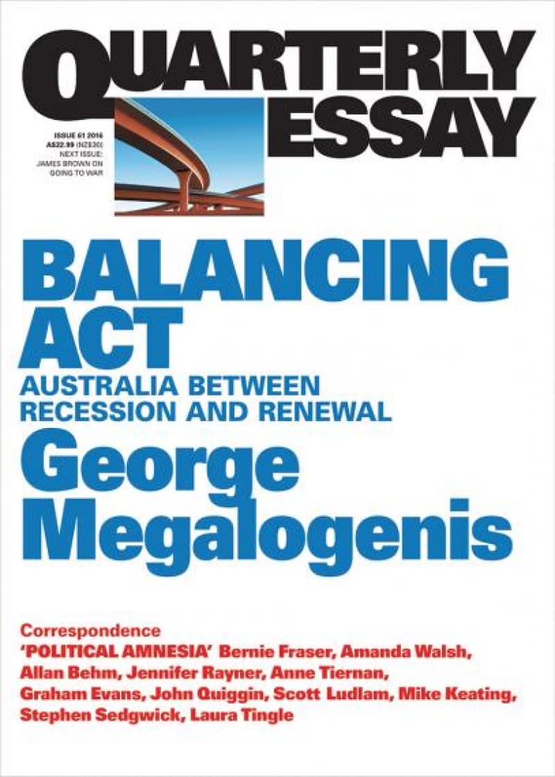 Latest Quarterly Essay: George Megalogenis Interview