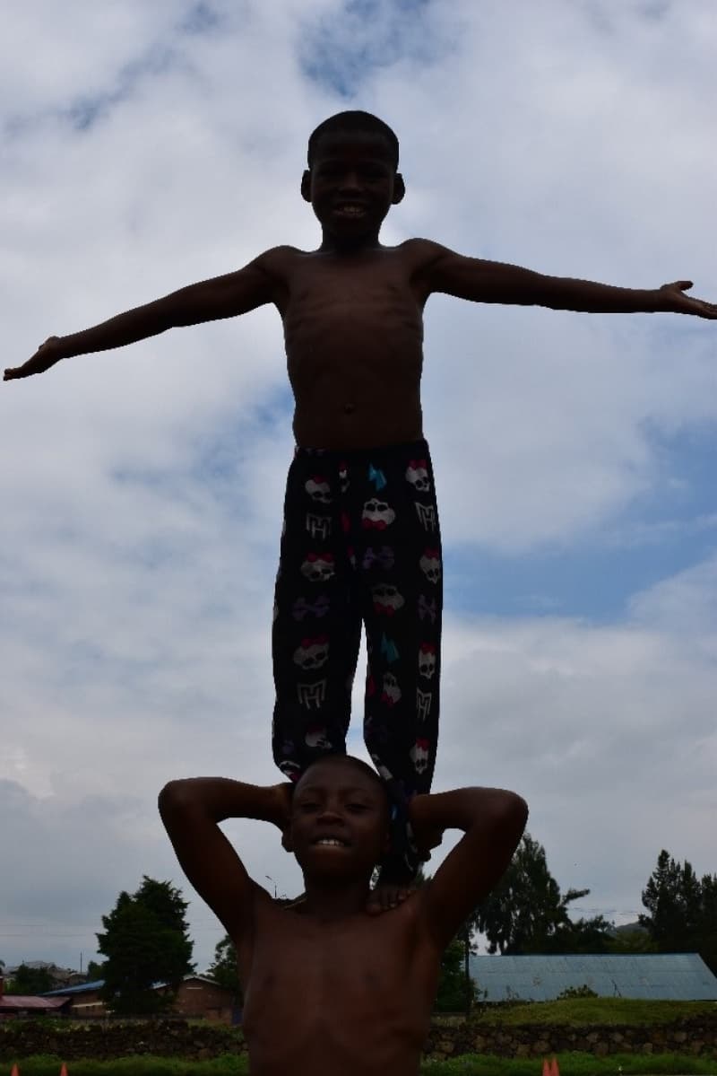 Acrobats from Rwanda