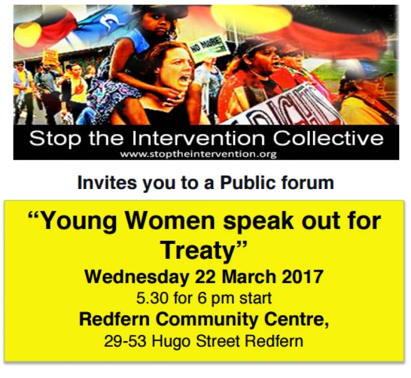 Young women speak out about treaty.
