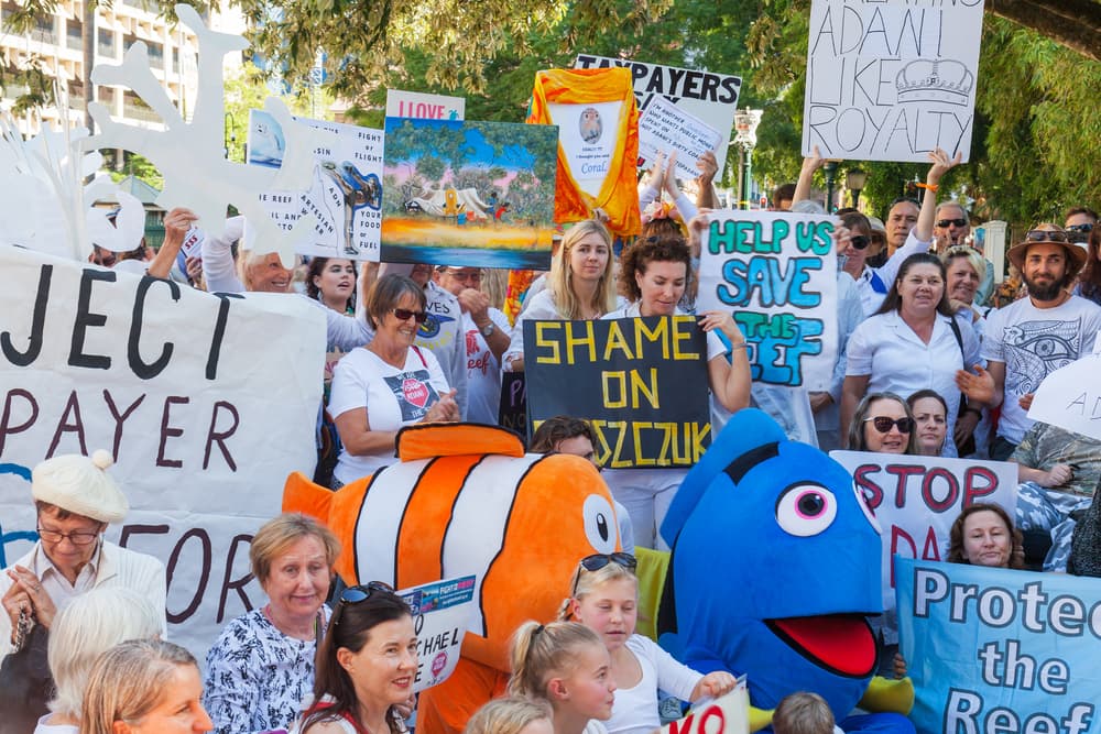 Anti-Adani protest censored in Federation Square