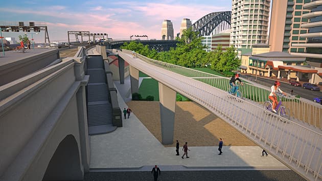 Major improvements to the Harbour Bridge cycleway announced