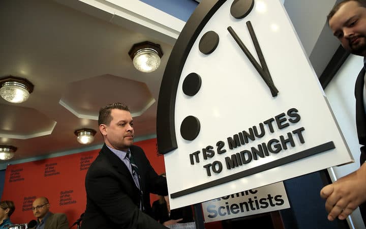 Doomsday Clock Chimes At 2 Minutes To Midnight