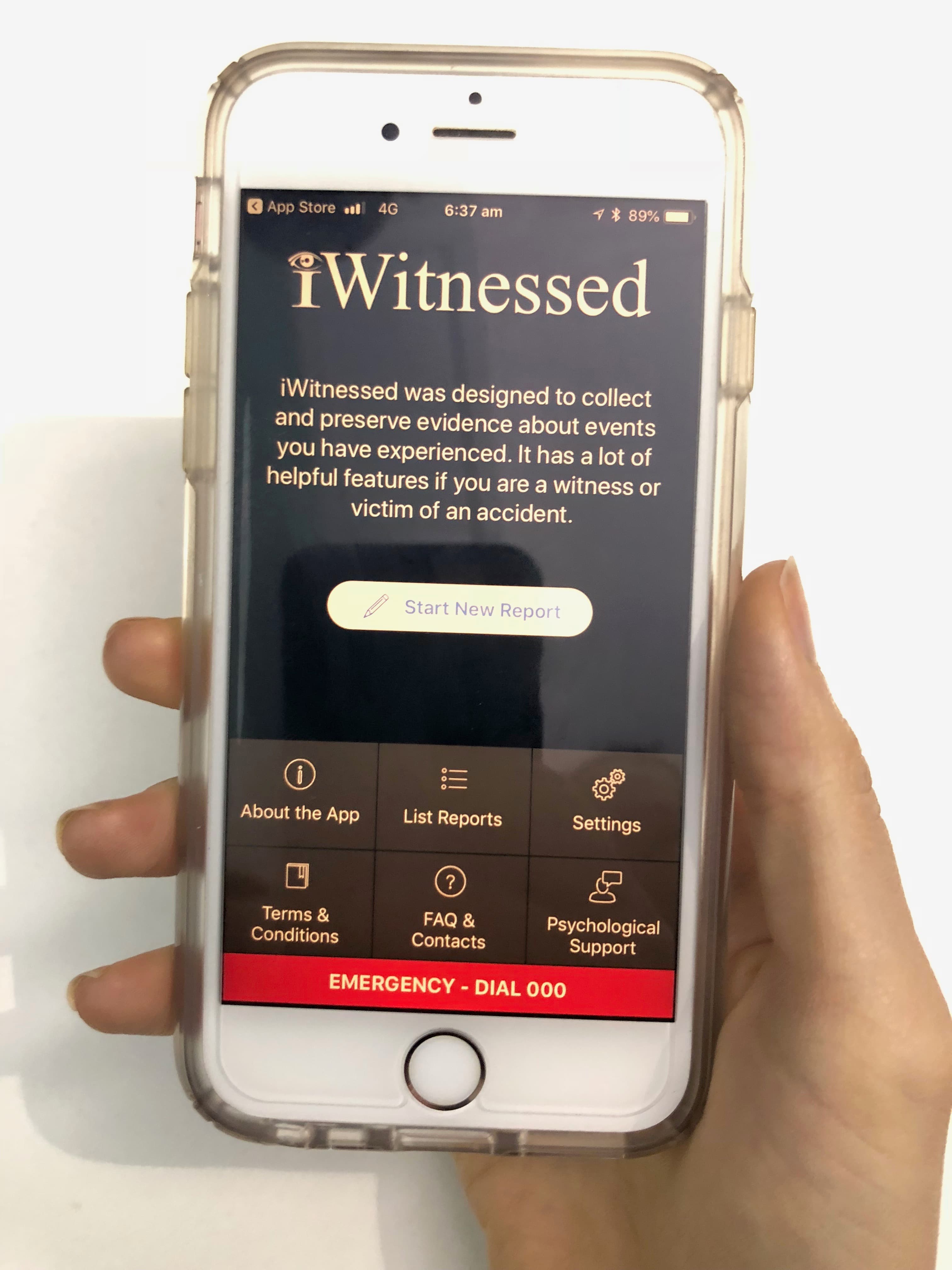 Fighting Crime with the iWitnessed App