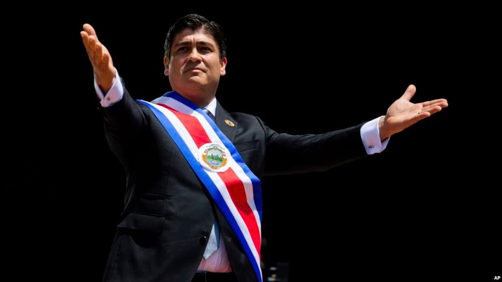 Carlos Alvarado Sworn President of Costa Rica