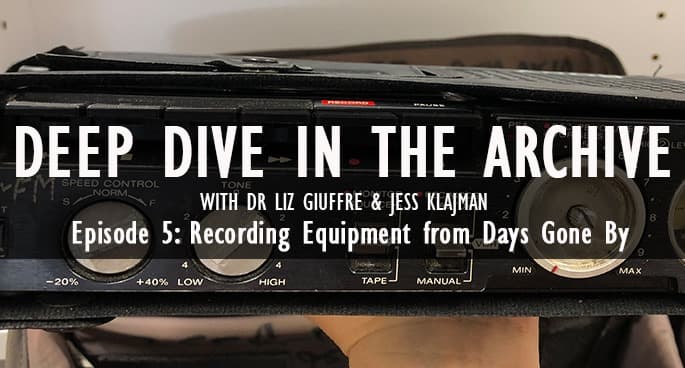 Old school recording equipment