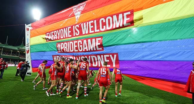 Rainbow Swans 2019 Pride Round