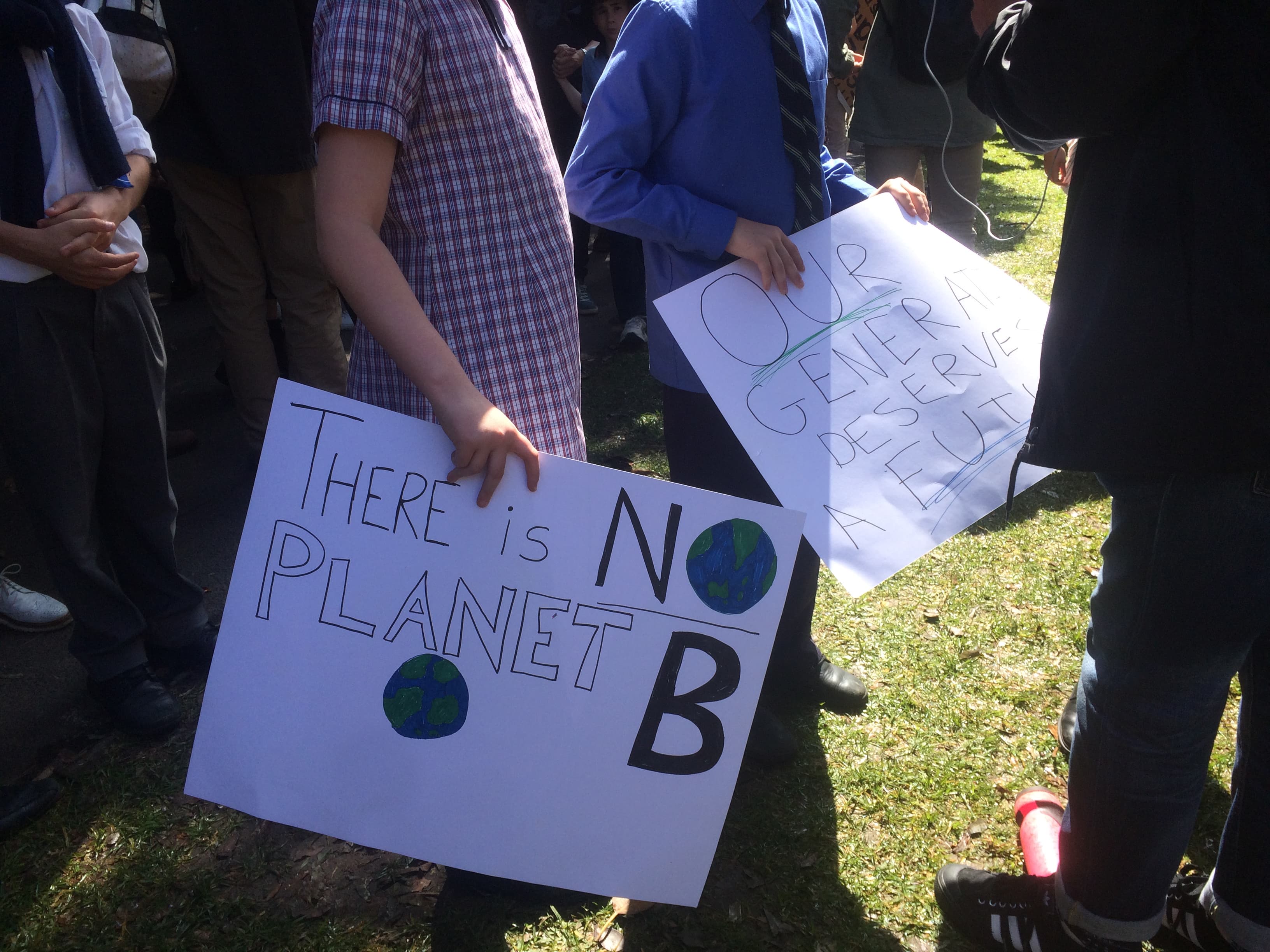 Kicking it with the Kids at the Climate Strike