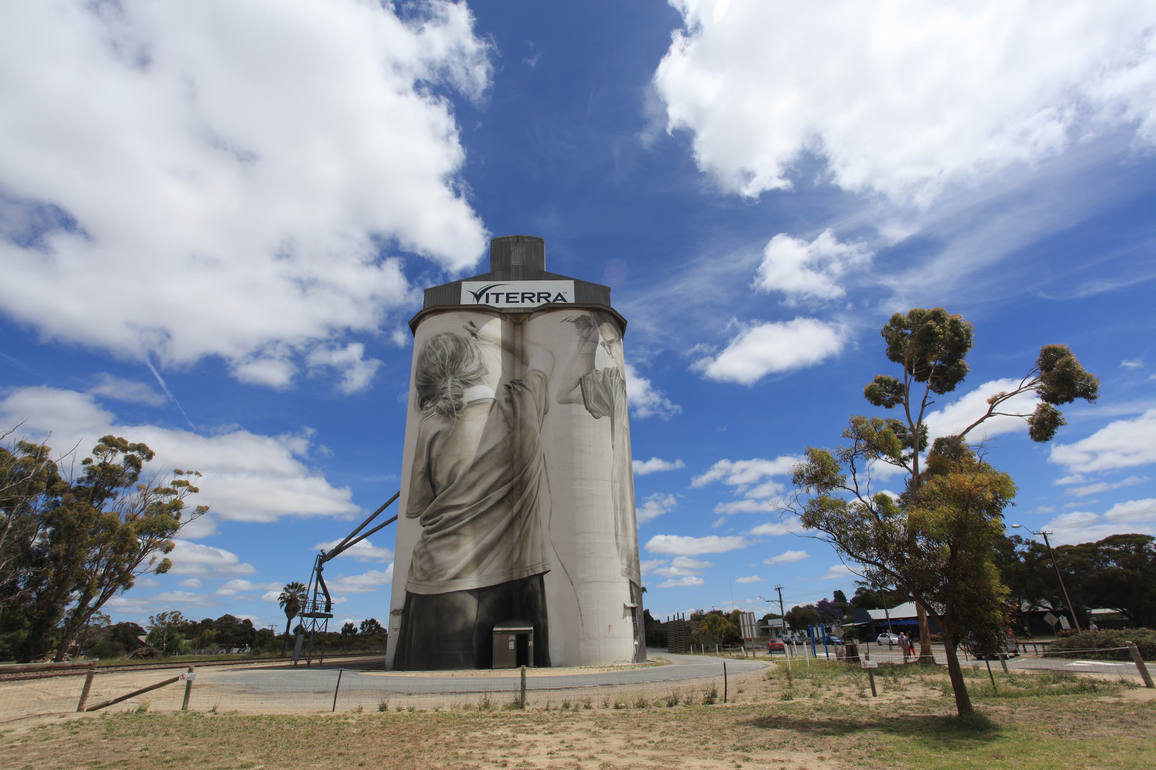 Silo Art showcasing a small Queensland towns heritage