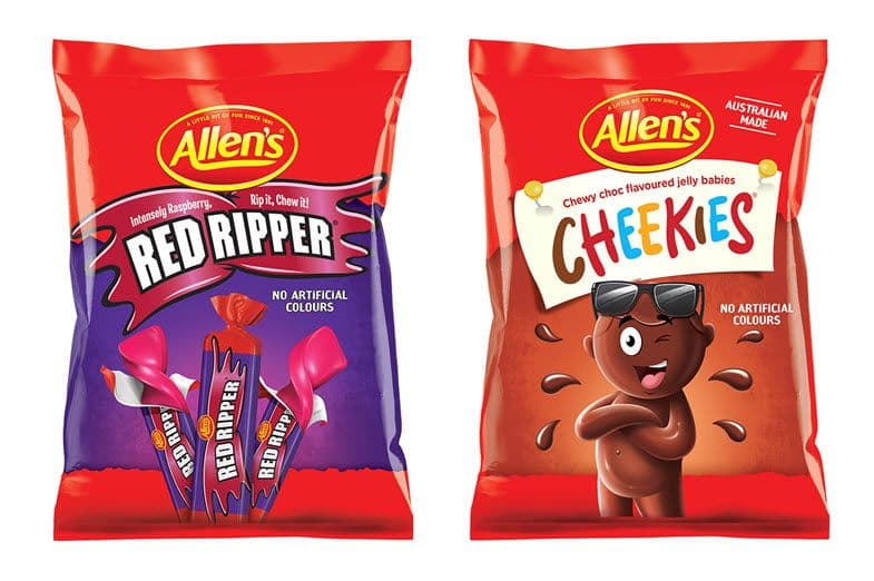 Allens Lollies: Red Ripper and Cheekies