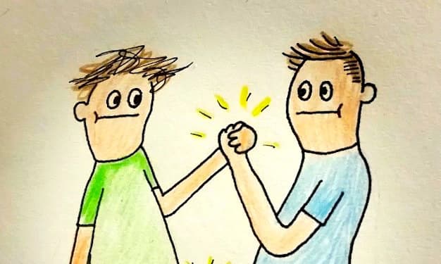 Cover your Eyes! David the Robot and Doodling Doodles