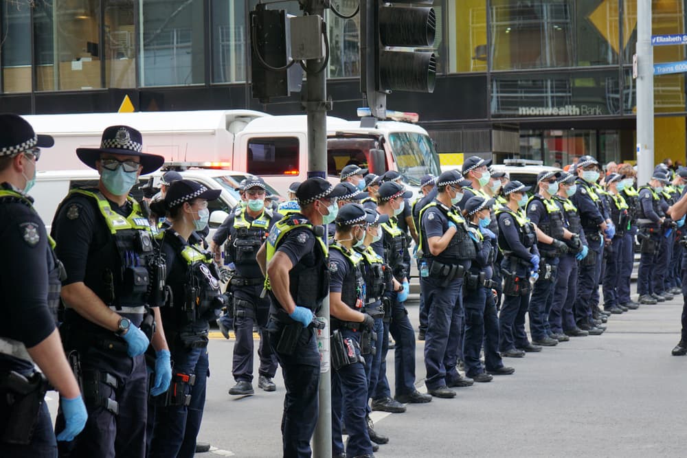 Peaceful protests with a hostile undertone