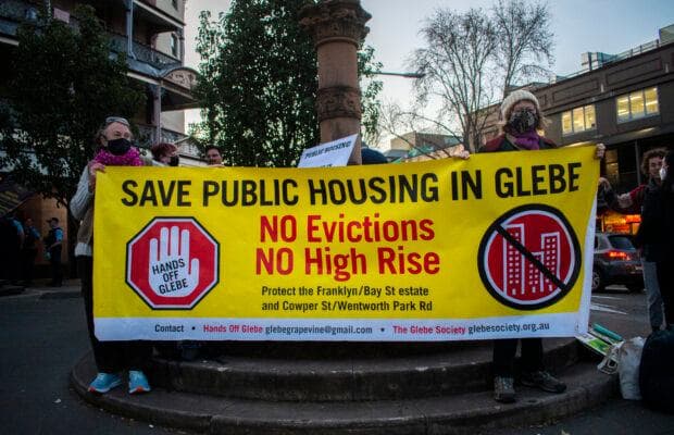 Glebe locals fight for their homes