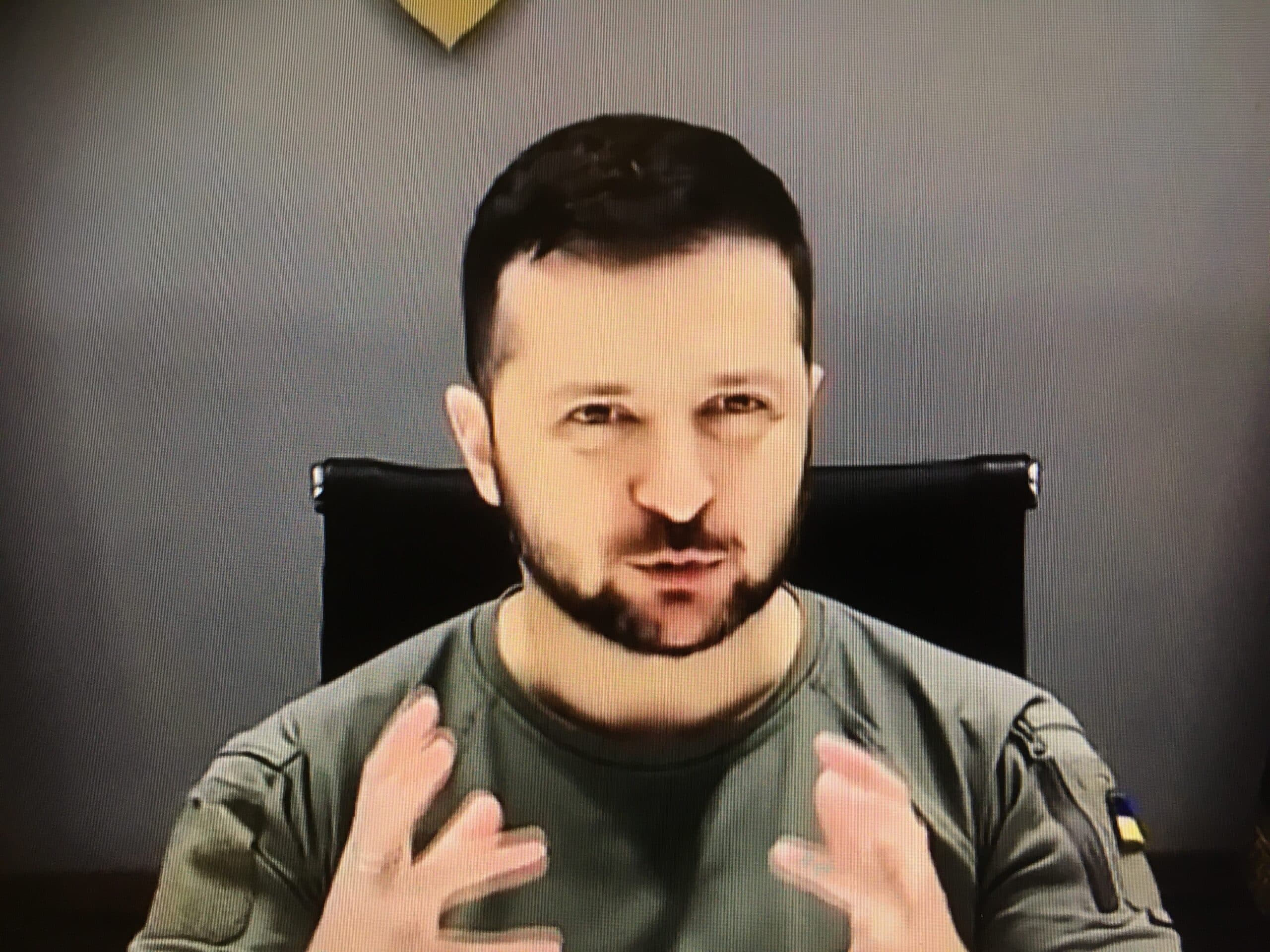 Ukraine President Volodymyr Zelenskyy speaks to Aussie Uni Students