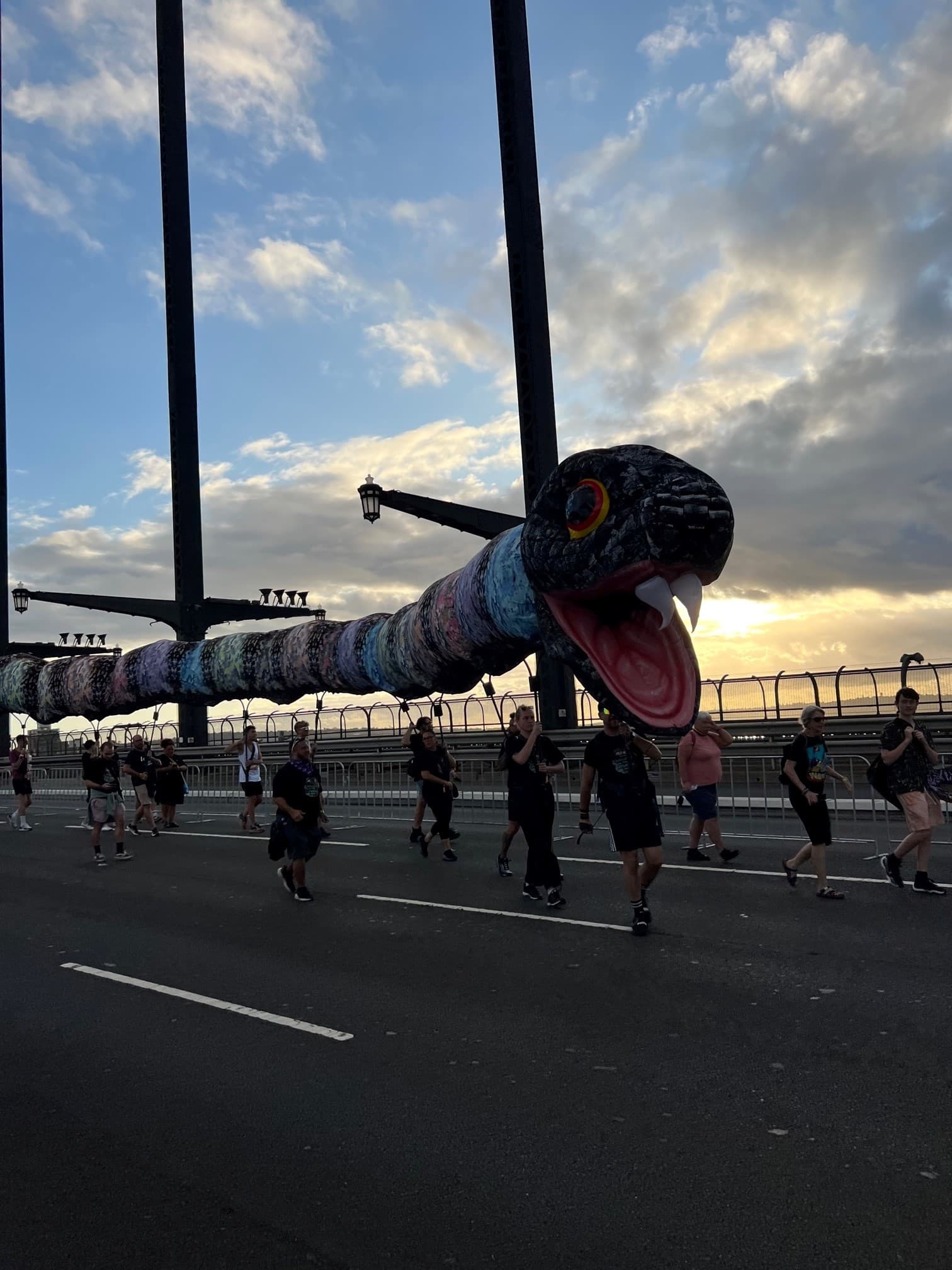 The Rainbow Serpent Float returns for Powerhouse Late: Re-Right