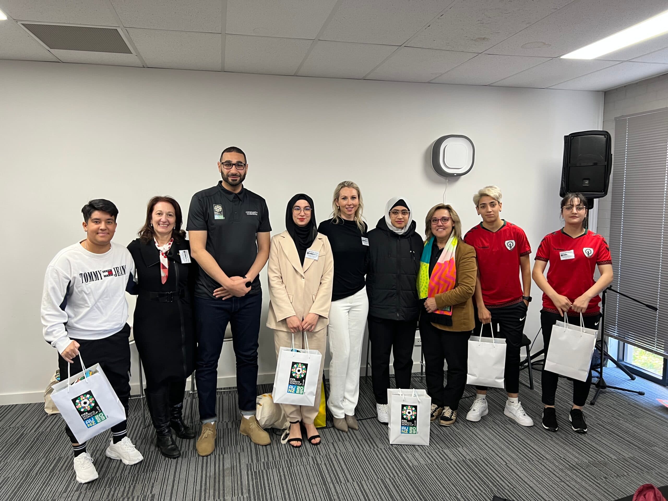 Encouraging Muslim gils to play soccer