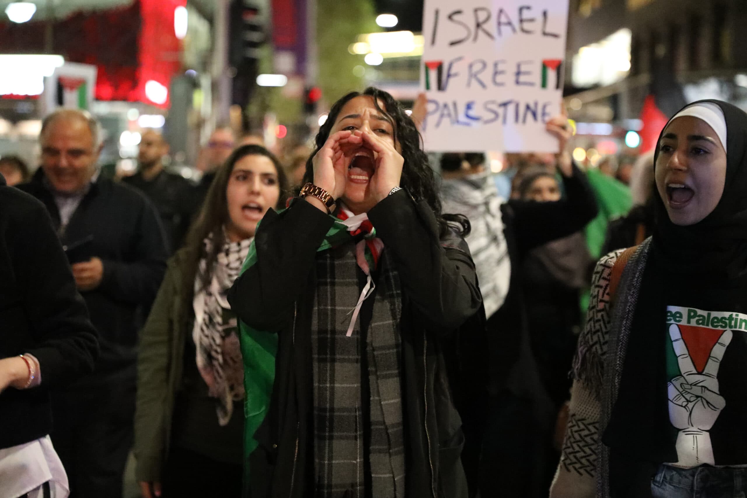 Protesters forbidden to march