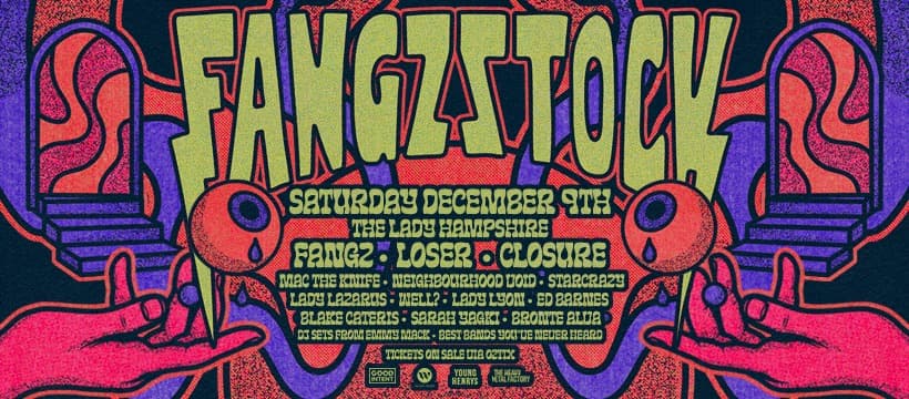 Fangzstock o’clock – Sydney band Fangz take a bite out of The Lady Hampshire this weekend