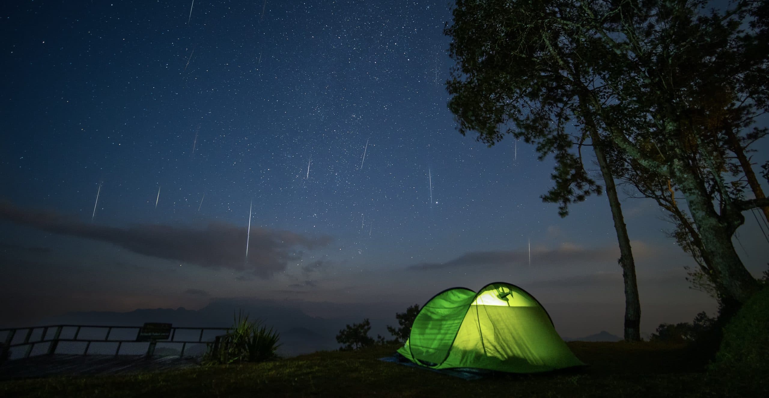 Geminid meteor shower peaking