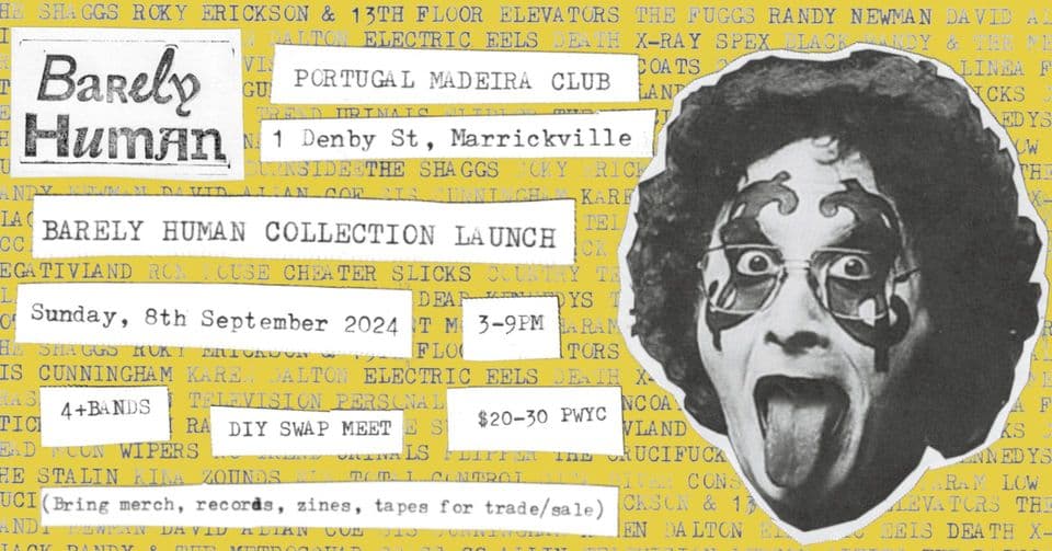 Barely Human Book Launch + DIY Swap Meet