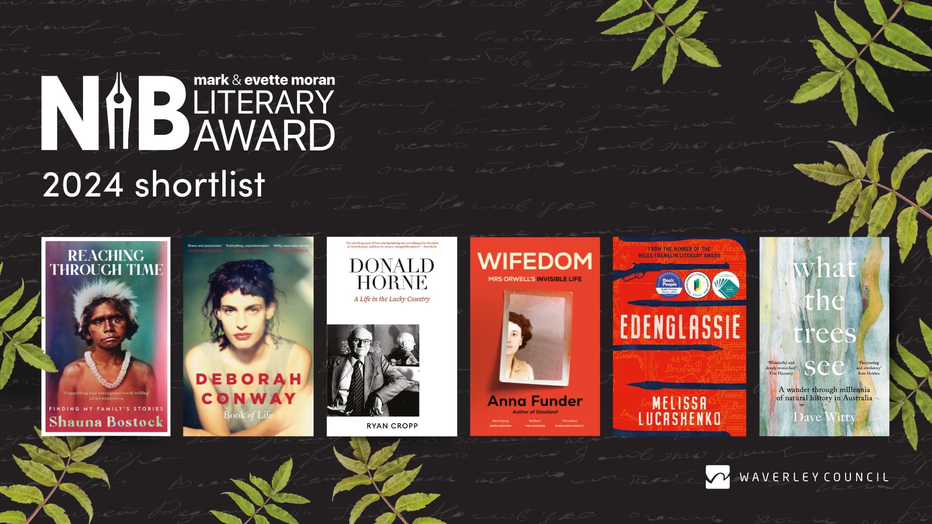 The 2024 Mark and Evette Moran Nib Literary Award Finalists